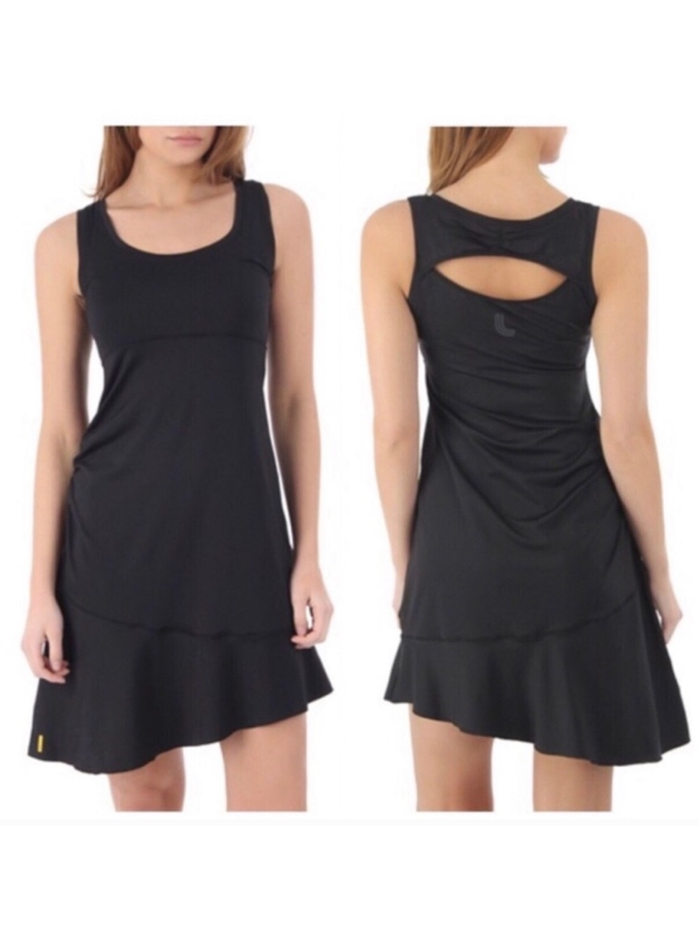 #265- Lole Olena Black Sleeveless Athletic Fit & Flare Dress